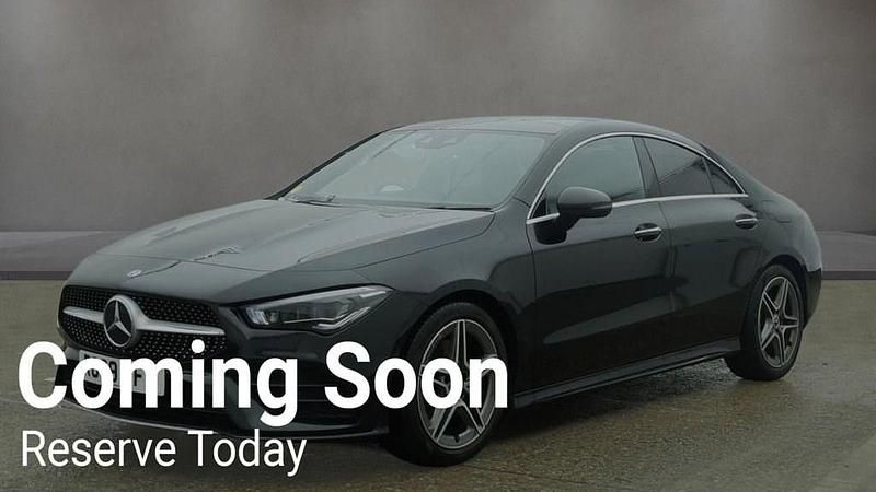 Used Mercedes CLA200 AMG line 163 HP (119 kW) 2019 Black Coupe