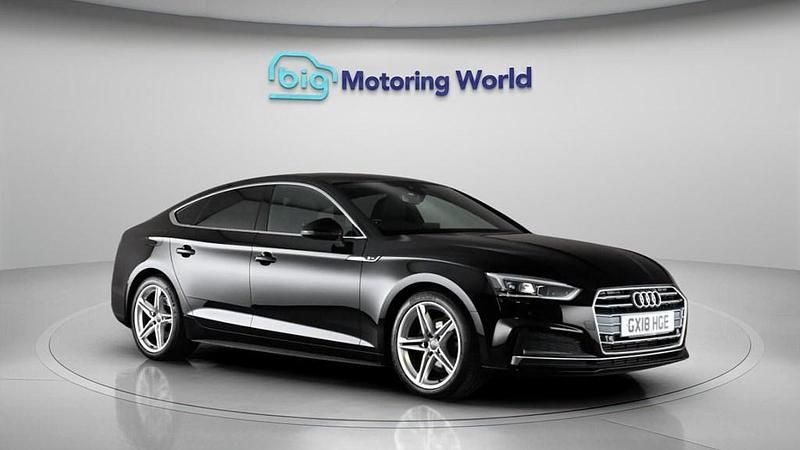 Used Audi A5 Sportback S-Line 190 HP (139 kW) 2018 Black Hatchback