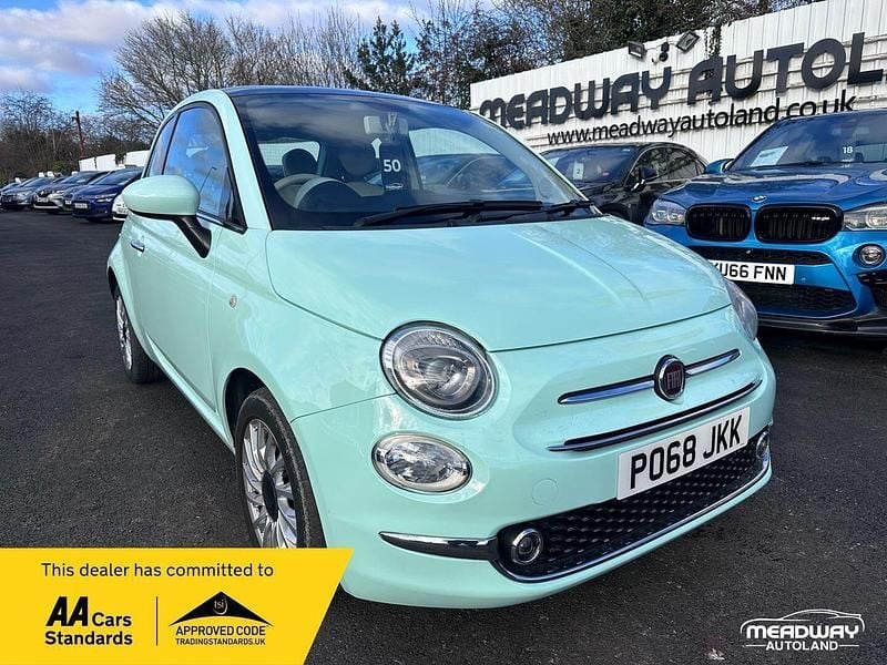 Green Used 2018 Fiat 500 Lounge Hatchback | £5,295 (Super price) - Image 1/4