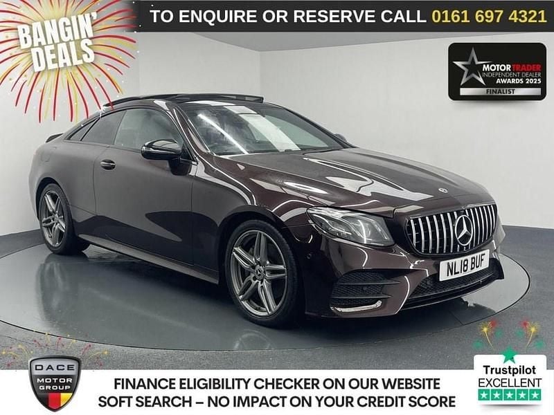Red Used 2018 Mercedes E220 AMG Line Premium Plus Coupe | £17,270 (Good price) - Image 1/3