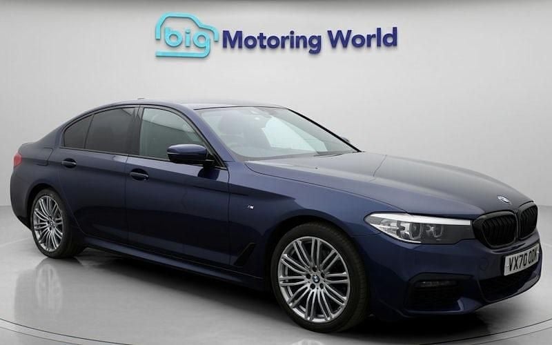 Blue Used 2020 BMW 520 M Sport Sedan | £18,550 (Fair price) - Image 1/4