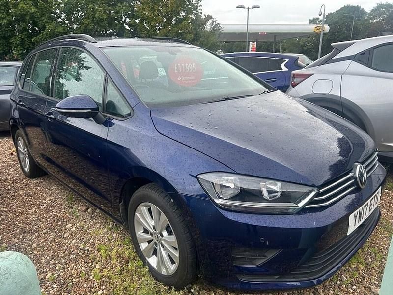 Blue Used 2017 VW Golf Sportsvan SE MPV | £11,995 (Fair price) - Image 1/4