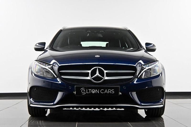 Used Mercedes C220 AMG line 2018 Blue Estate