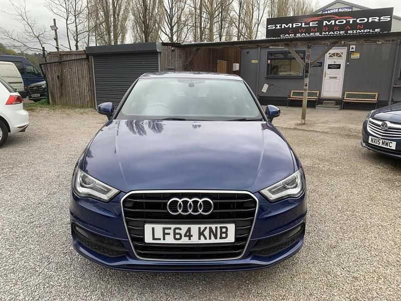 Used Audi A3 S-Line 110 HP (80 kW) 2014 Blue Hatchback