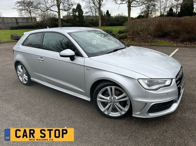 Silver Used 2013 Audi A3 S-Line Hatchback | £6,990 (Fair price) - Image 1/4