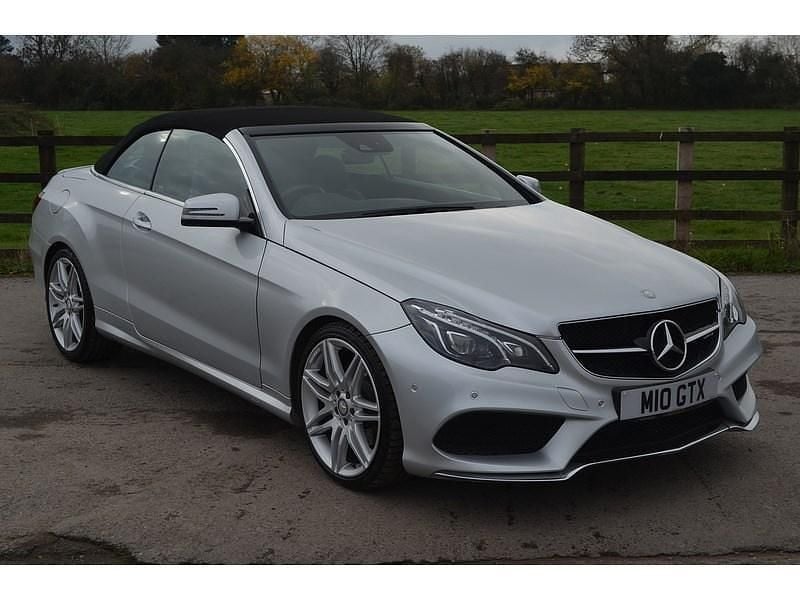 Silver Used 2017 Mercedes E350 AMG line Cabriolet | £17,489 (Good price) - Image 1/3