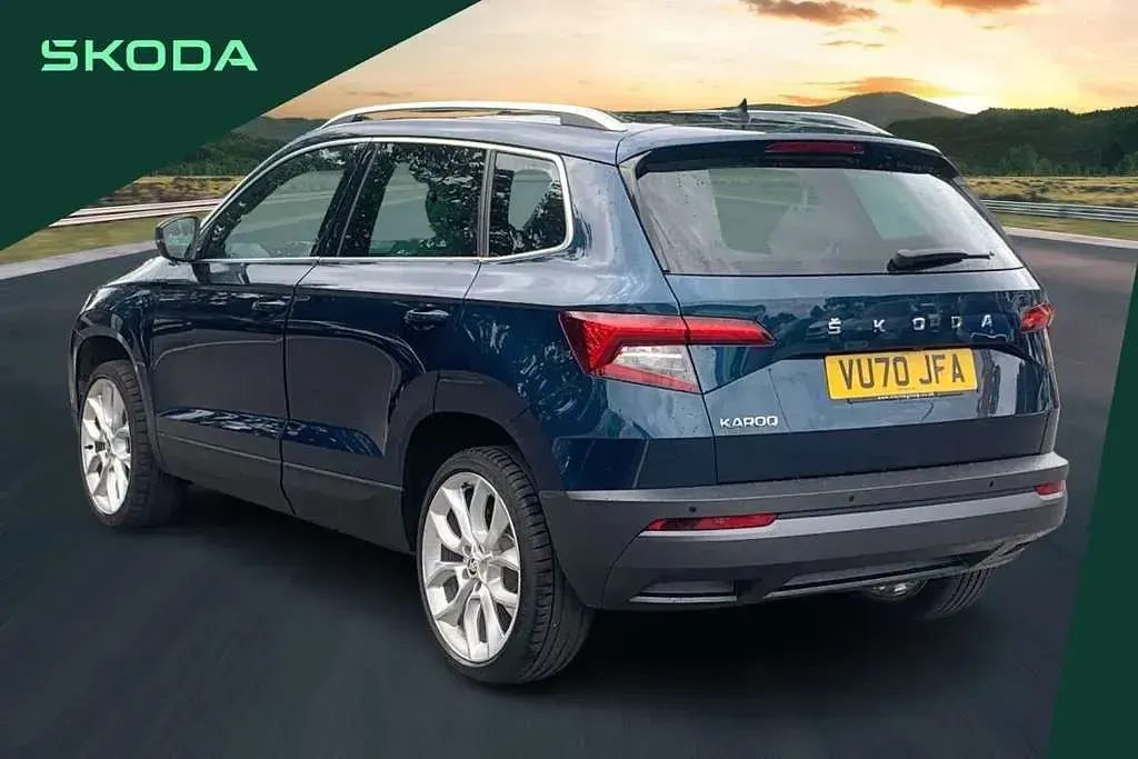 Used Skoda Karoq SE L 150 HP (110 kW) 2020 Blue SUV