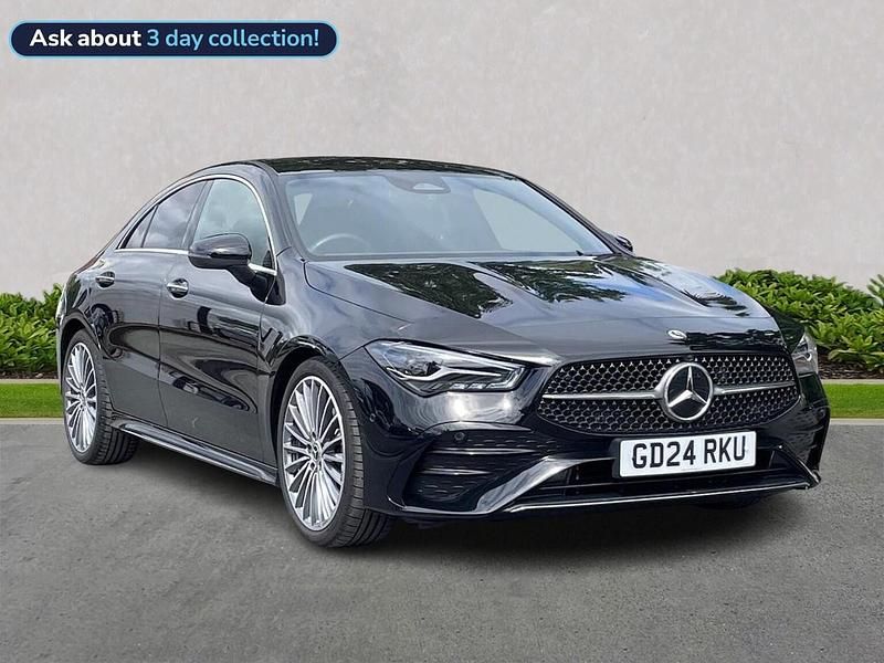 Black Used 2024 Mercedes CLA180 AMG Line Premium Sedan | £27,649 (Fair price) - Image 1/4