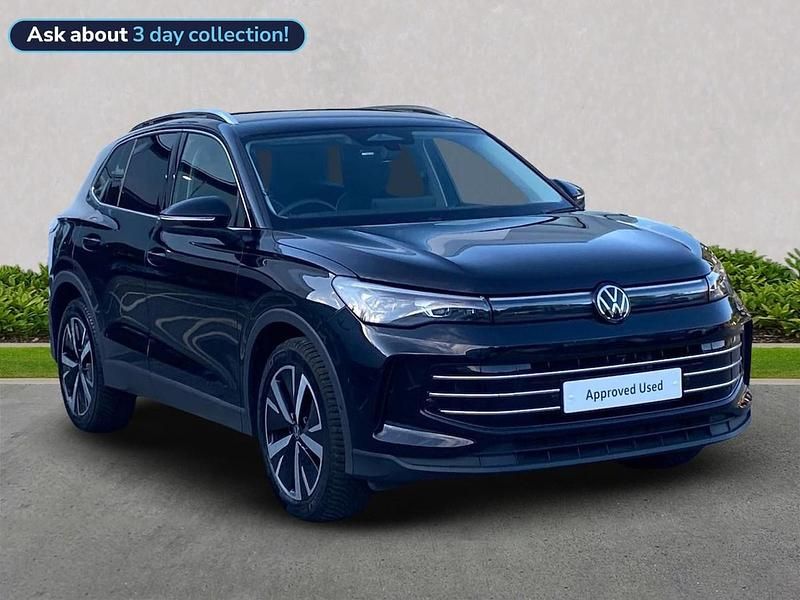 Black Used 2024 VW Tiguan Edition SUV | £32,394 (Expensive) - Image 1/4