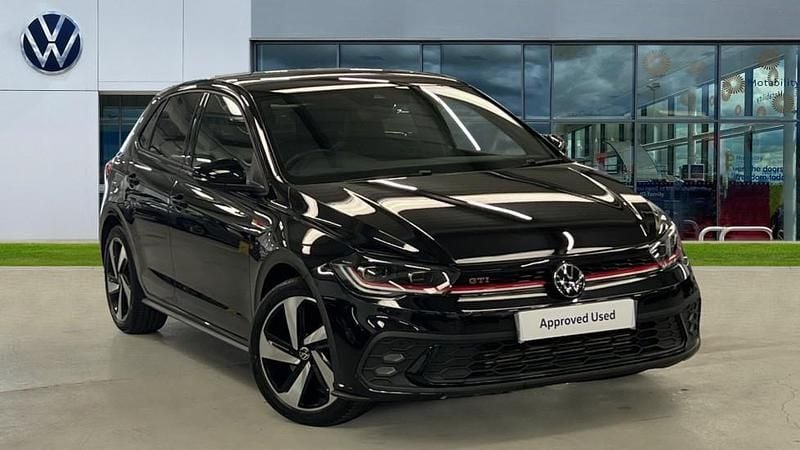 Deep black pearl Used 2022 VW Polo GTI Hatchback | £21,495 (Fair price) - Image 1/4