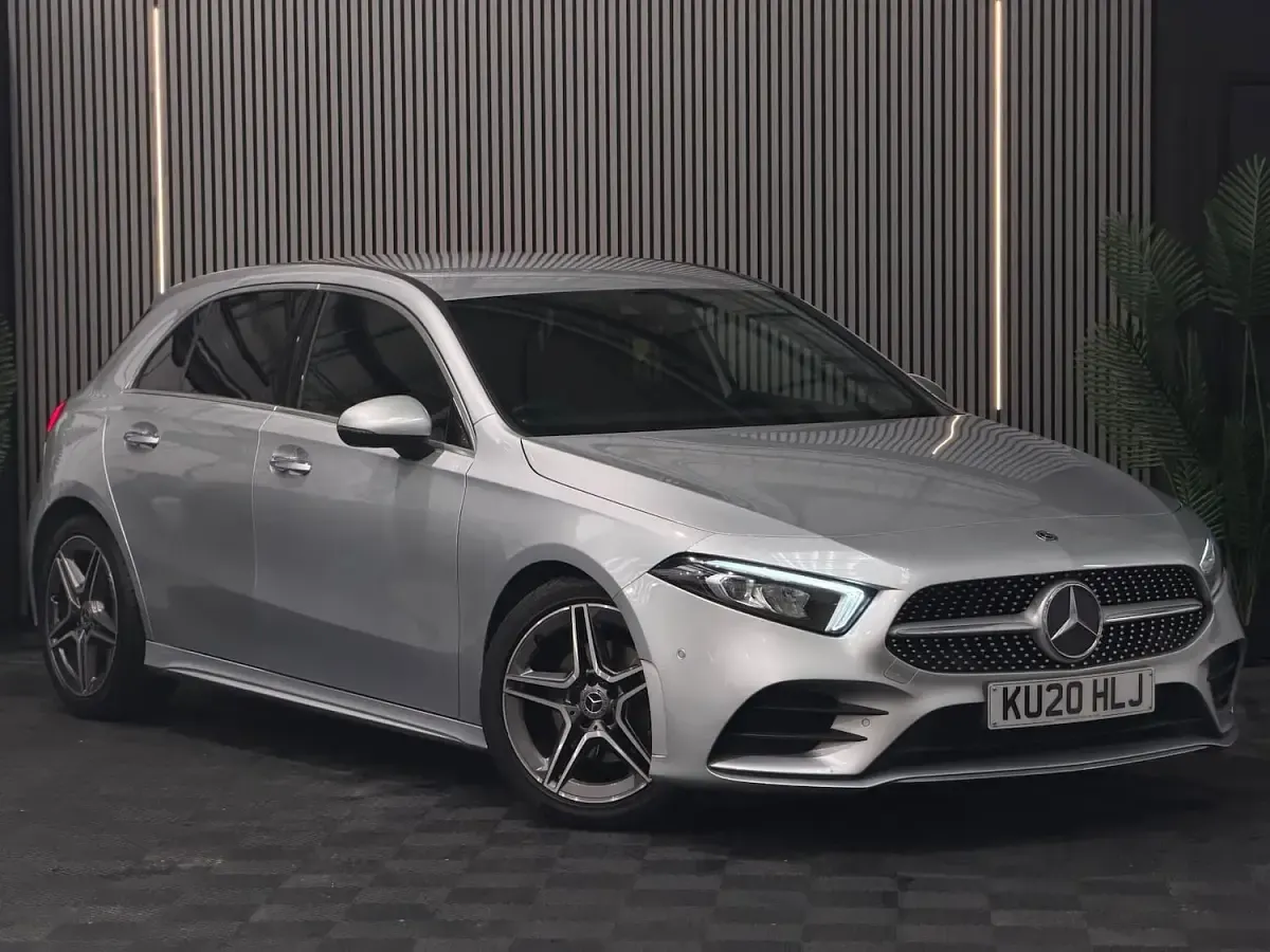 Used Mercedes A200 AMG Line Premium 160 HP (117 kW) 2020 Silver Hatchback