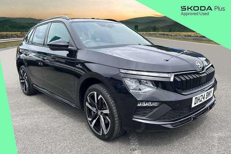 Black magic pearl effect Used 2024 Skoda Kamiq Monte Carlo SUV | £21,495 (Fair price) - Image 1/4