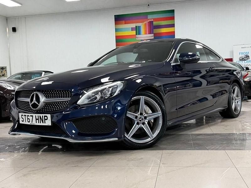 Blue Used 2017 Mercedes C220 AMG line Coupe | £14,995 (Fair price) - Image 1/4