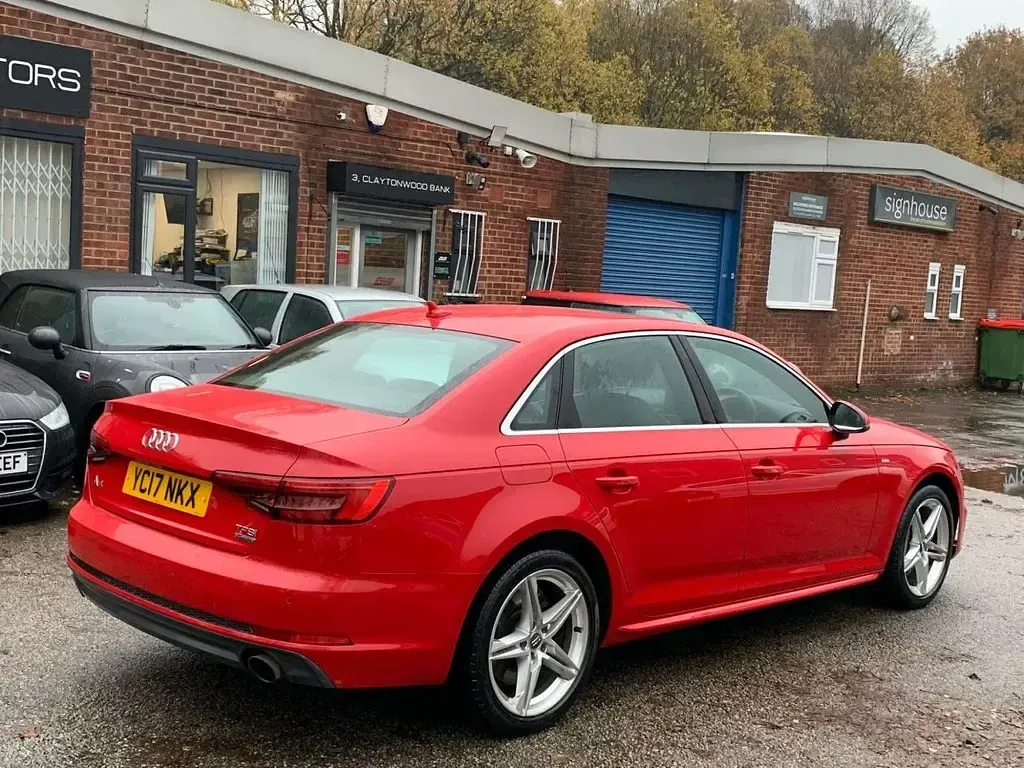 Used Audi A4 S-Line 252 HP (185 kW) 2017 Red Sedan