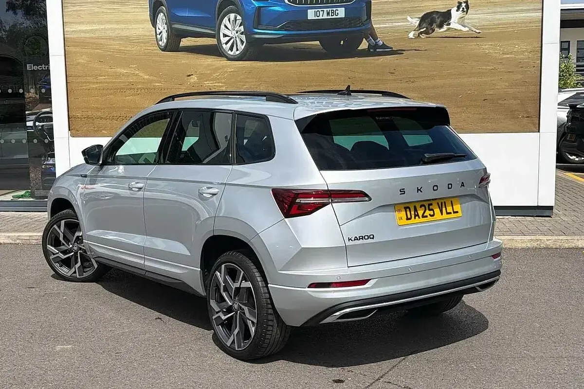 Used Skoda Karoq SportLine 110 HP (80 kW) 2025 Brilliant silver metallic SUV