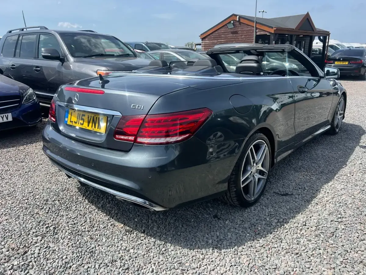 Begagnad Mercedes E250 AMG line 204 HK (150 kW) 2015 Grå Cab