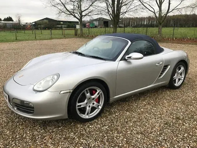 Second-hand Porsche Boxster 295 CP (216 kW) 2007 Argintiu Cabrio