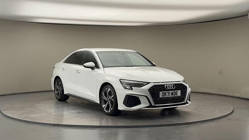 Used Audi A3 S-Line 110 HP (80 kW) 2021 Ibis white Sedan