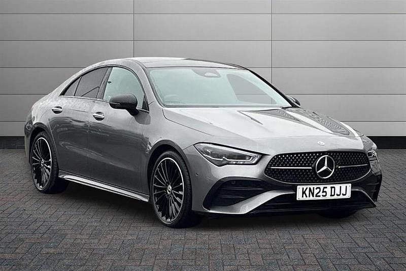 Mountain grey Used 2025 Mercedes CLA220 AMG Line Premium Plus Sedan | £33,490 (Fair price) - Image 1/4