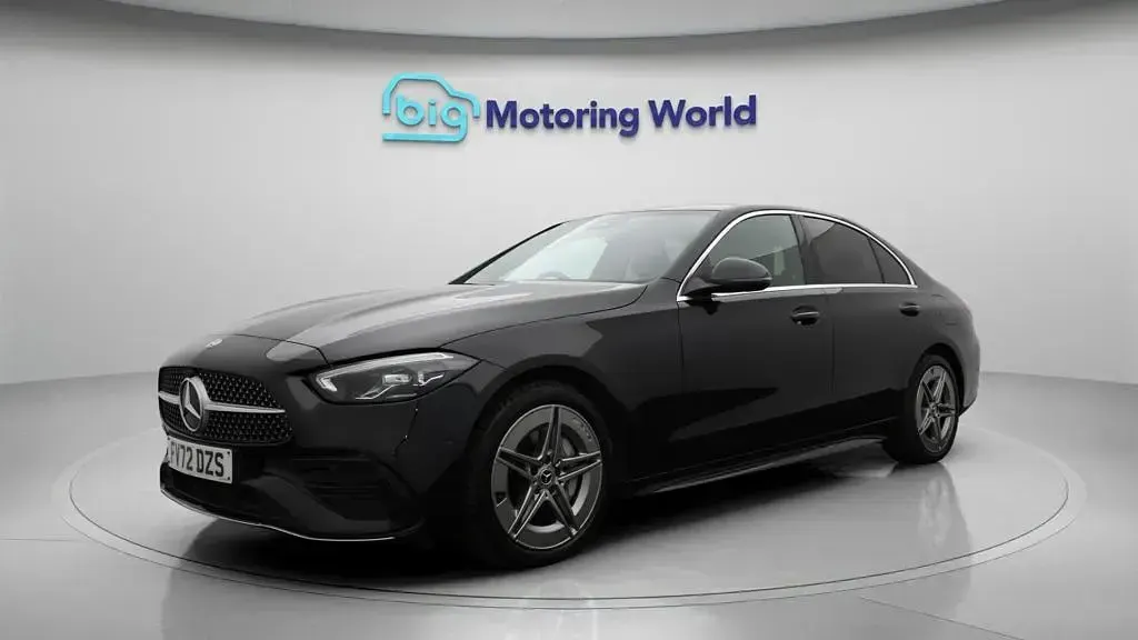 Used Mercedes C300e AMG line 313 HP (230 kW) 2023 Black Sedan