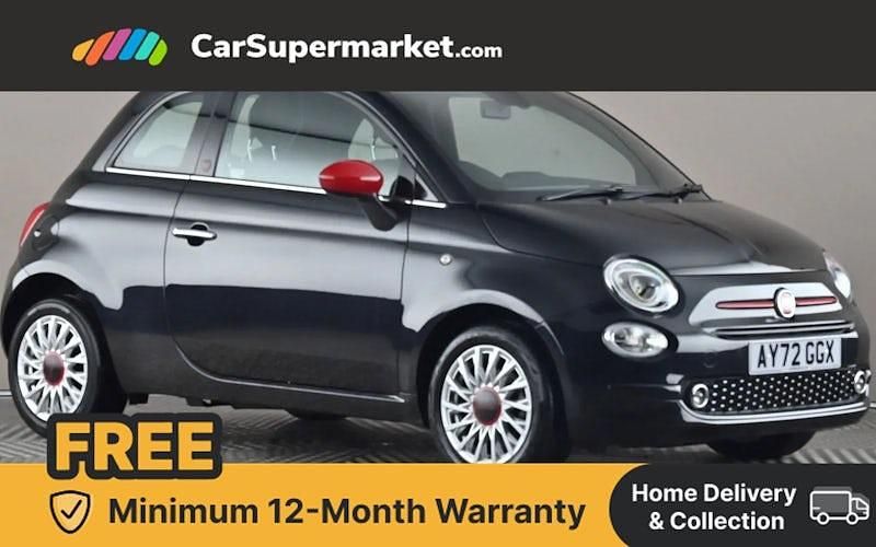 Black Used 2022 Fiat 500 Red Hatchback | £10,997 - Image 1/4