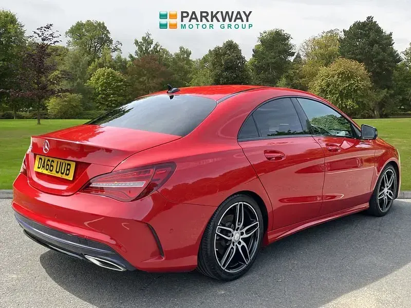 Used Mercedes CLA220 AMG line 177 HP (130 kW) 2016 Red Sedan