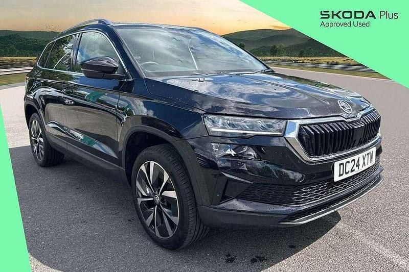Black magic pearl effect Used 2024 Skoda Karoq SE L SUV | £25,795 (Fair price) - Image 1/4