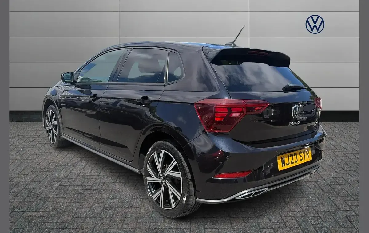 Used VW Polo R-line 95 HP (69 kW) 2023 Black Hatchback