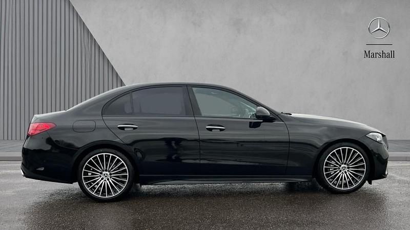 Used Mercedes C200 AMG Line Premium Plus 204 HP (150 kW) 2025 Obsidian black metallic