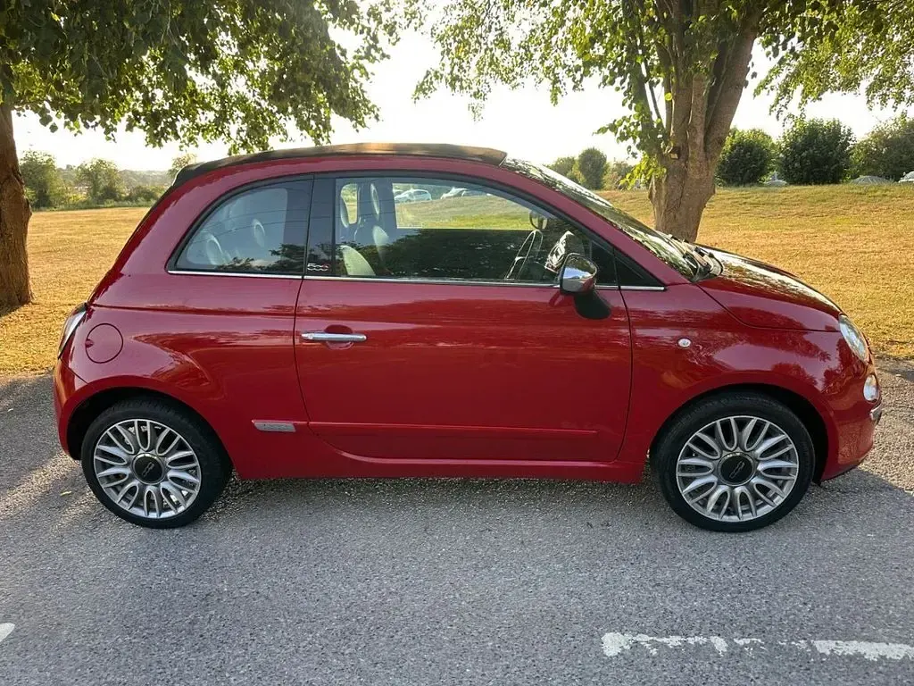 Used Fiat 500 2015 Red Cabriolet