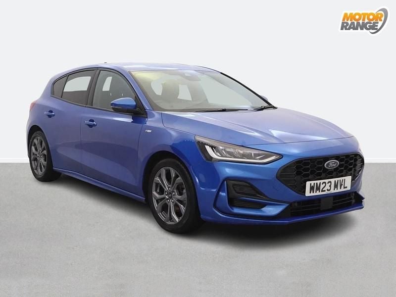 Blue Used 2023 Ford Focus ST-Line Hatchback | £14,495 (Fair price) - Image 1/4