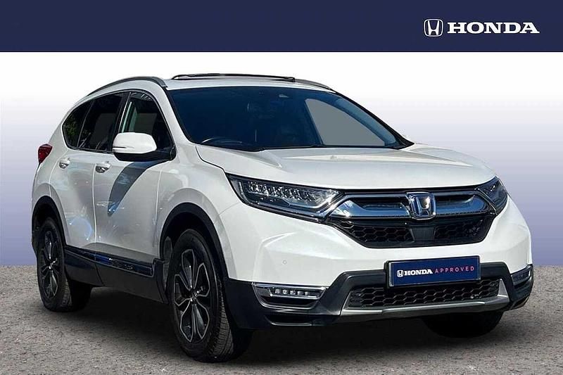 Platinum white Used 2023 Honda CR-V Hybrid SUV | £29,145 (Fair price) - Image 1/4