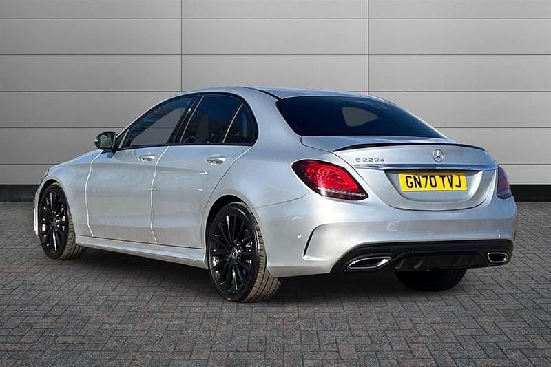 Used Mercedes C220 AMG Line Premium 194 HP (142 kW) 2020 Iridium silver Sedan