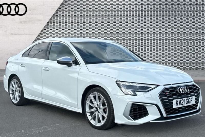 White Used 2021 Audi A3 Design Sedan | £28,272 (Fair price) - Image 1/4