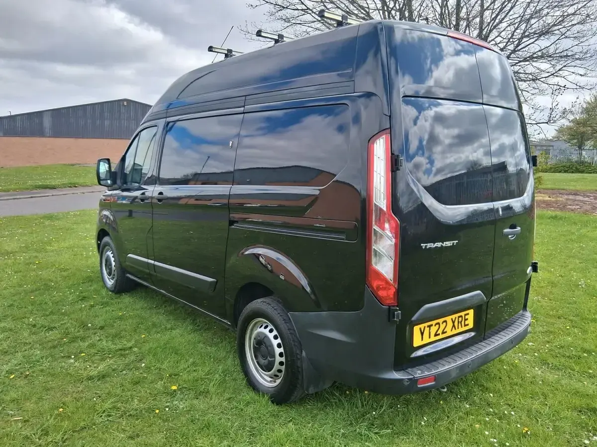 Used Ford Transit Custom 105 HP (77 kW) 2022 Black Van