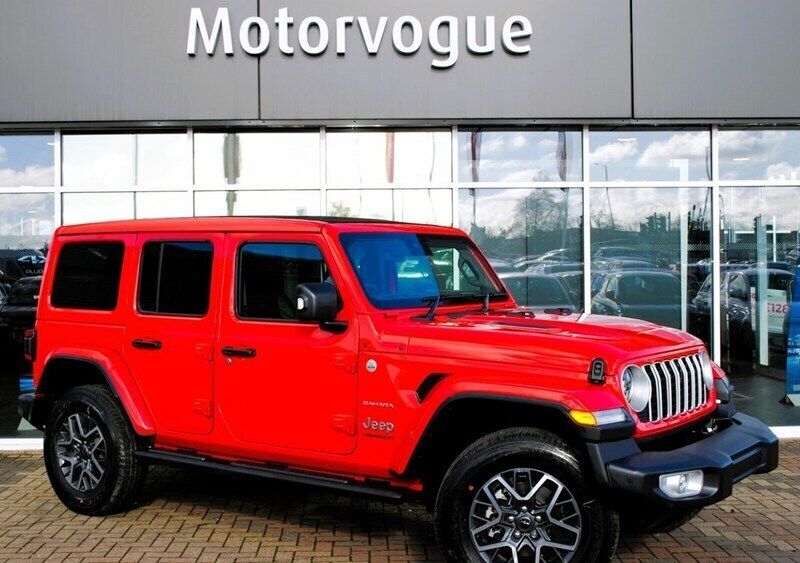 Red New 2024 Jeep Wrangler Sahara SUV | £52,998 (Fair price) - Image 1/4