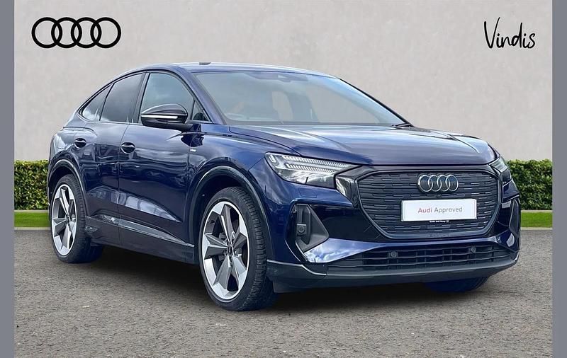 Used Audi Q4 Sportback e-tron Black Edition 150 kW (204 HP) 2024 Blue SUV