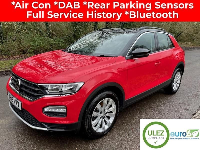 Used VW T-Roc SE 115 HP (84 kW) 2018 Red SUV