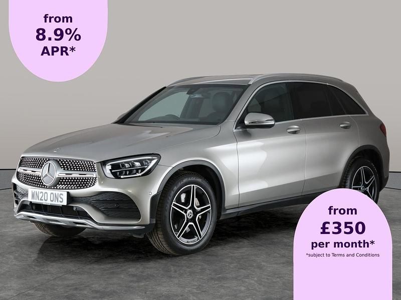 Silver Used 2020 Mercedes GLC220 AMG line Estate | £22,964 (Fair price) - Image 1/2