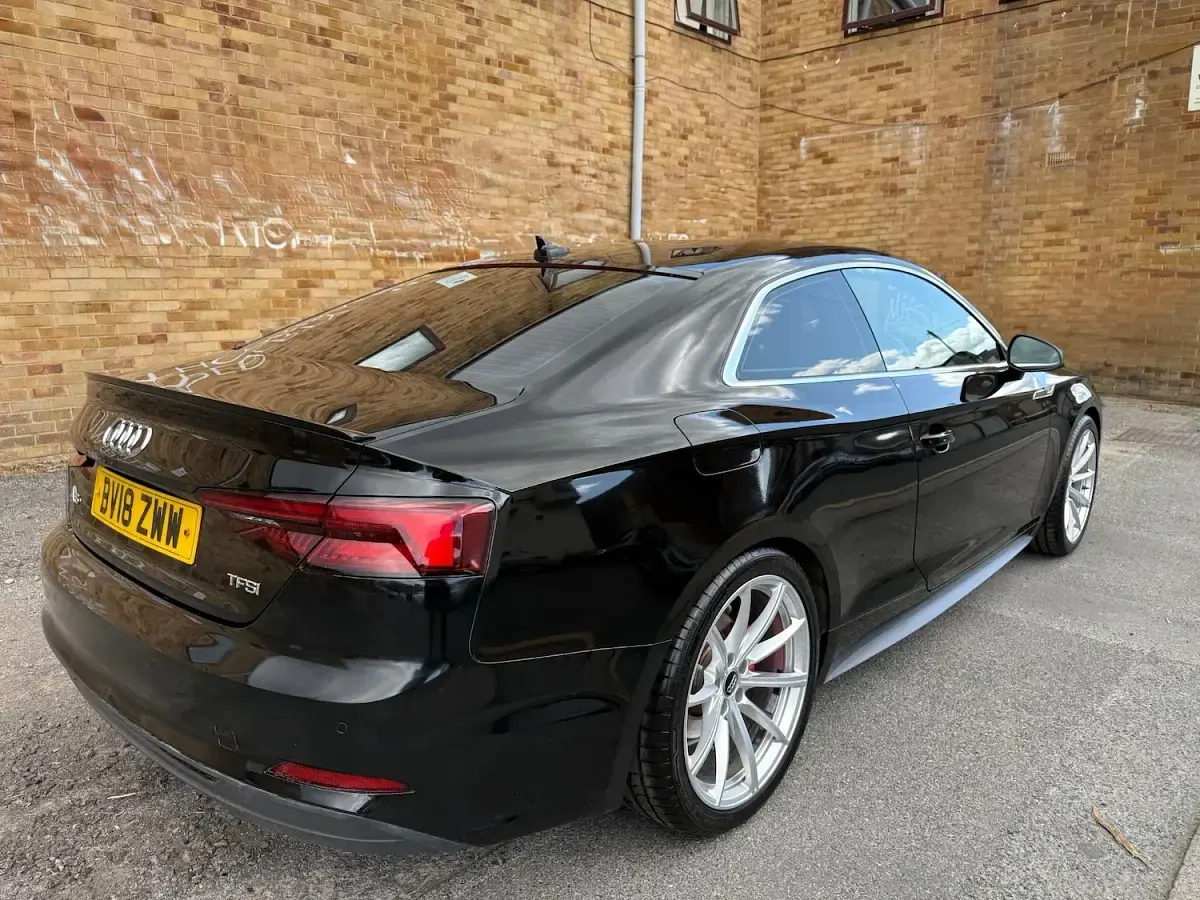 Used Audi A5 S-Line 150 HP (110 kW) 2018 Black Coupe