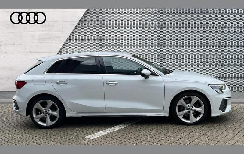Used Audi A3 S-Line 147 HP (108 kW) 2021 White Sedan
