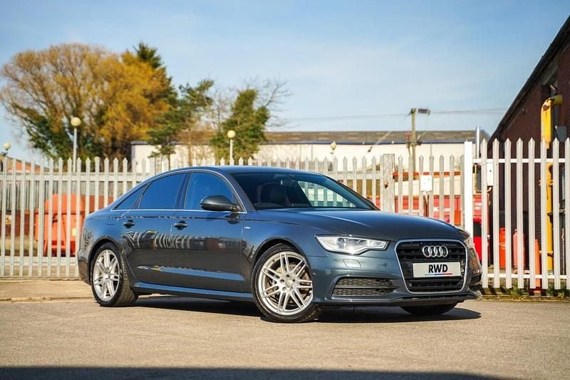 Used Audi A6 S-Line 204 HP (150 kW) 2014 Blue Sedan