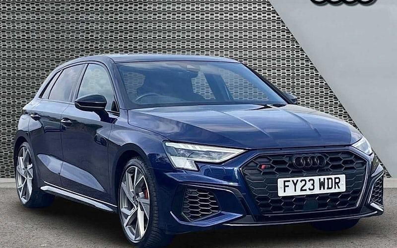 Blue Used 2023 Audi S3 Sportback Advanced Hatchback | £38,222 (A bit pricey) - Image 1/4