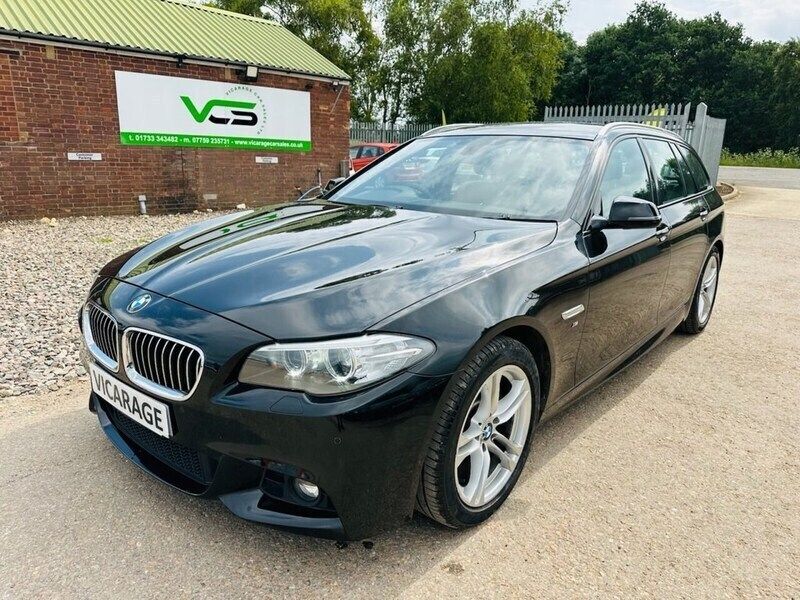 Black Used 2013 BMW 520 M Sport Estate | £8,290 (Fair price) - Image 1/4