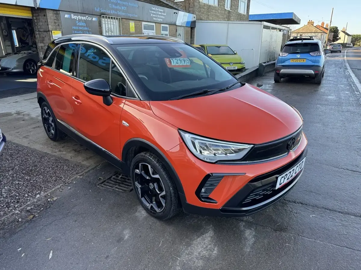 Used Vauxhall Crossland Ultimate 110 HP (80 kW) 2022 Orange SUV
