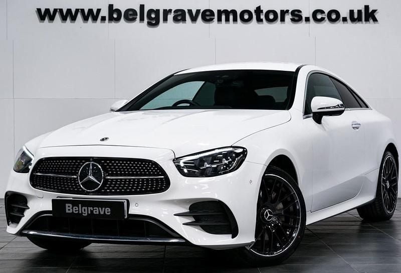 White Used 2022 Mercedes E300 AMG Line Premium Coupe | £35,980 (Fair price) - Image 1/3