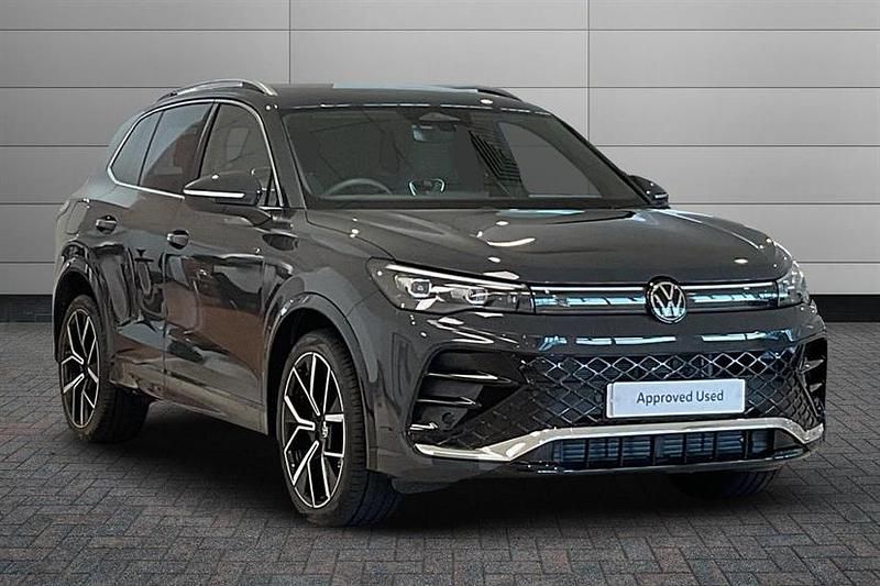 Urano grey Used 2025 VW Tiguan R-line SUV | £33,990 (Expensive) - Image 1/4