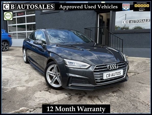 Grey Used 2018 Audi A5 Sportback S-Line Hatchback | £16,490 (Fair price) - Image 1/1