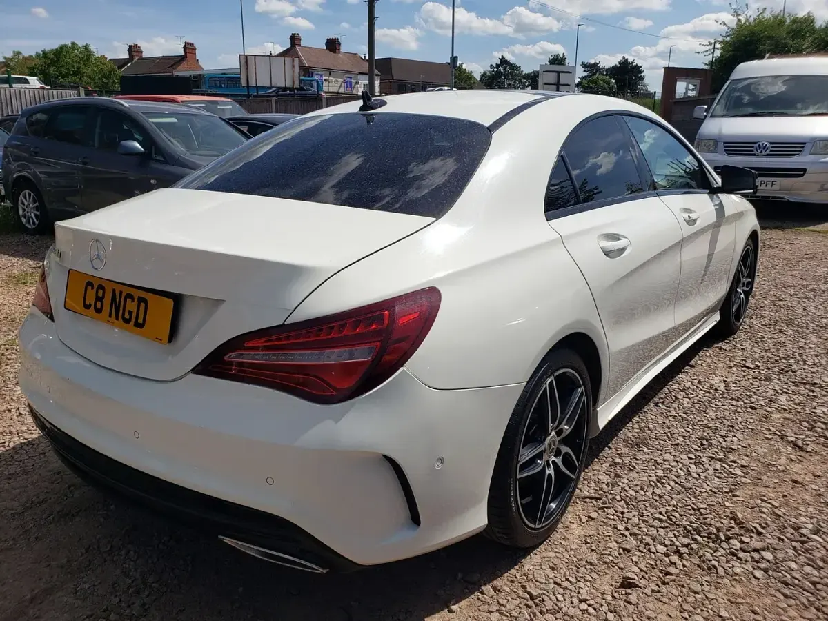 Used Mercedes CLA220 AMG line 177 HP (130 kW) 2017 White Sedan