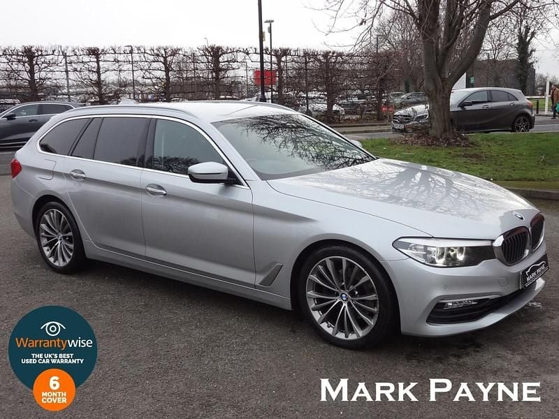 Silver Used 2017 BMW 520 Comfort Edition Estate | £11,790 (Fair price) - Image 1/3